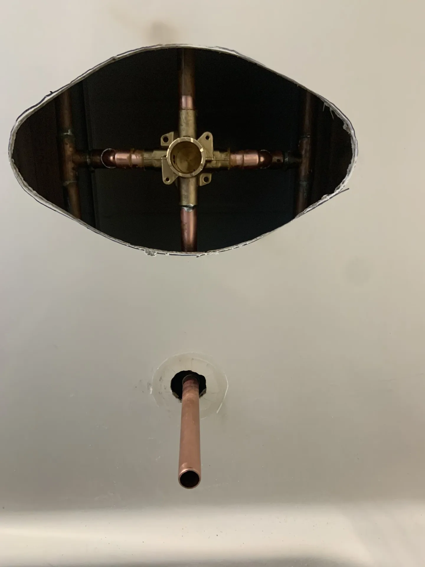 After - Shower Valve Replacement (Without Wall Repair)